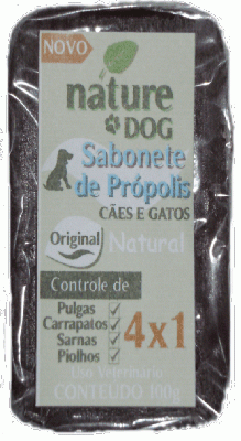 sabonete antipulgas Nature Dog para Cães e gatos 100g